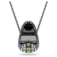 Sublima pendant, Round cut, Multicolored, Ruthenium plated by SWAROVSKI