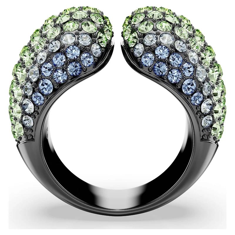 Sublima cocktail ring, Round cut, Multicoloured, Ruthenium plated by SWAROVSKI