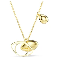 Symbolica pendant, Evil eye, Blue, 18K gold finish