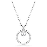 Constella pendant, Pavé, Round cut, White, Rhodium plated by SWAROVSKI