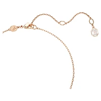 Constella pendant, Pavé, Round cut, White, 18K rose gold finish