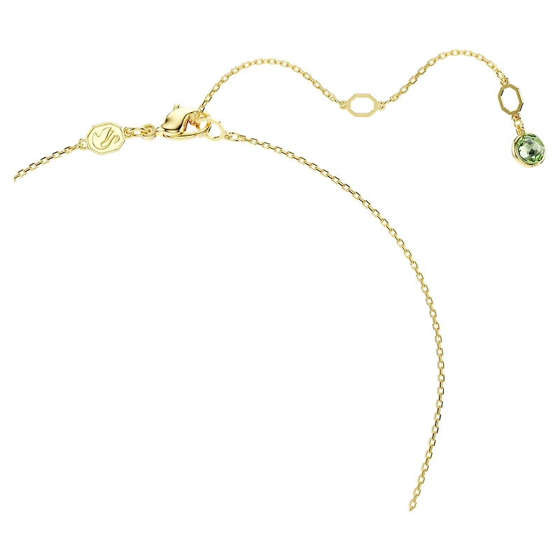 Chroma pendant, Cushion cut, Multicolored, Gold-tone plated by SWAROVSKI