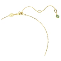 Chroma pendant, Cushion cut, Multicolored, Gold-tone plated by SWAROVSKI