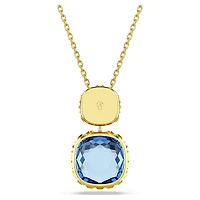 Chroma pendant, Cushion cut, Multicolored, Gold-tone plated by SWAROVSKI
