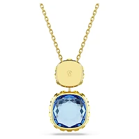 Chroma pendant, Cushion cut, Multicoloured, 18K gold finish