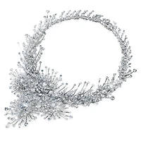 Galaxy necklace, Lab-grown diamonds 156.62 ct tw, Mixed shapes, 18K white gold by SWAROVSKI