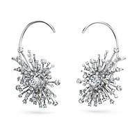 Galaxy earrings, Lab-grown diamonds 14.67 ct tw, Mixed shapes, 18K white gold by SWAROVSKI