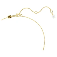 Stilla Attract pendant, Square cut, White, 18K gold finish