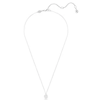Dextera pendant, Round cut, Sphere, White, Rhodium plated by SWAROVSKI