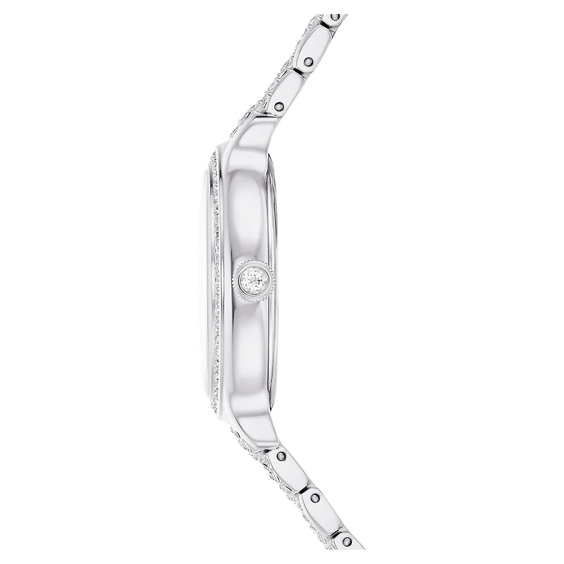Imber watch, Swiss Made, Metal bracelet, Silver tone, Stainless Steel by SWAROVSKI