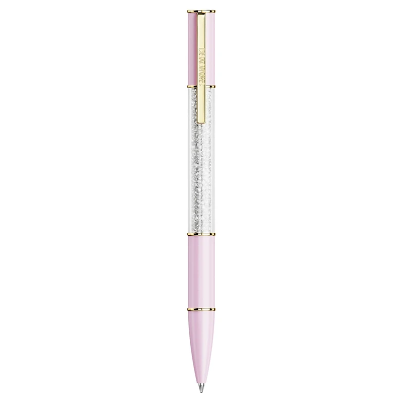 Crystalline ballpoint pen, Pink, Gold-tone plated by SWAROVSKI