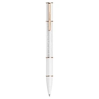 Crystalline ballpoint pen, White, Rose gold-tone plated by SWAROVSKI