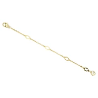 Imber extender, White, 18K gold finish