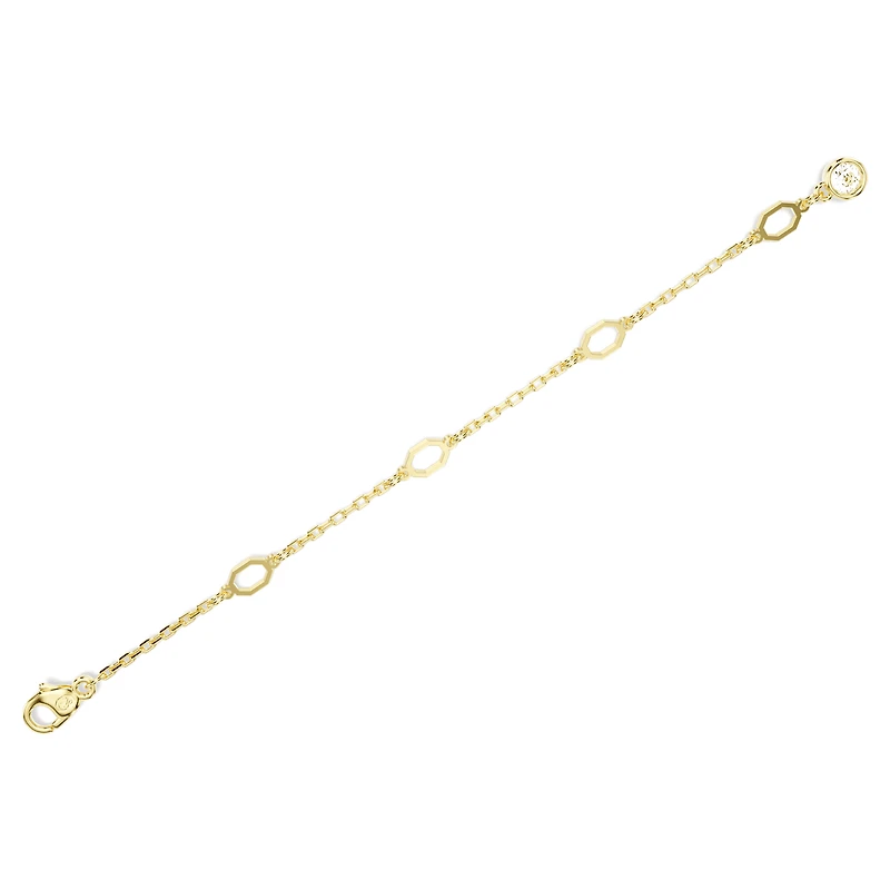 Imber extender, White, 18K gold finish