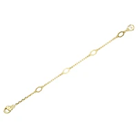 Imber extender, White, 18K gold finish