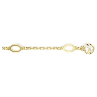 Imber extender, White, 18K gold finish