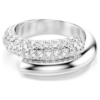 Dextera ring, White, Rhodium plated by SWAROVSKI