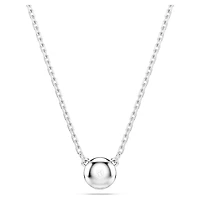 Imber pendant, Round cut, White, Rhodium plated by SWAROVSKI