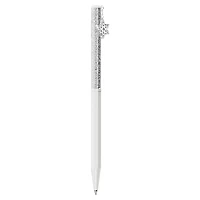 Crystalline ballpoint pen, Octagon shape, Snowflake, White, White lacquered by SWAROVSKI