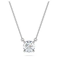 Eternity solitaire pendant, Lab-grown diamonds 1 ct tw, Round shape
