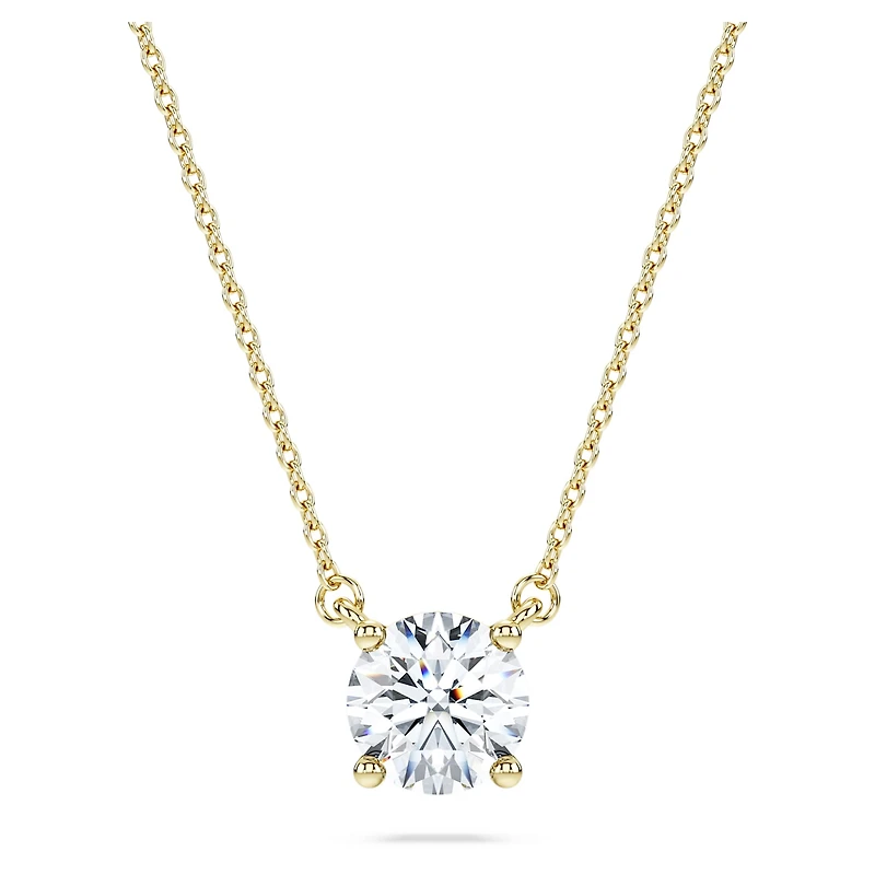 Eternity solitaire pendant, Lab-grown diamonds 1 ct tw, Round shape