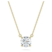 Eternity solitaire pendant, Lab-grown diamonds 1 ct tw, Round shape