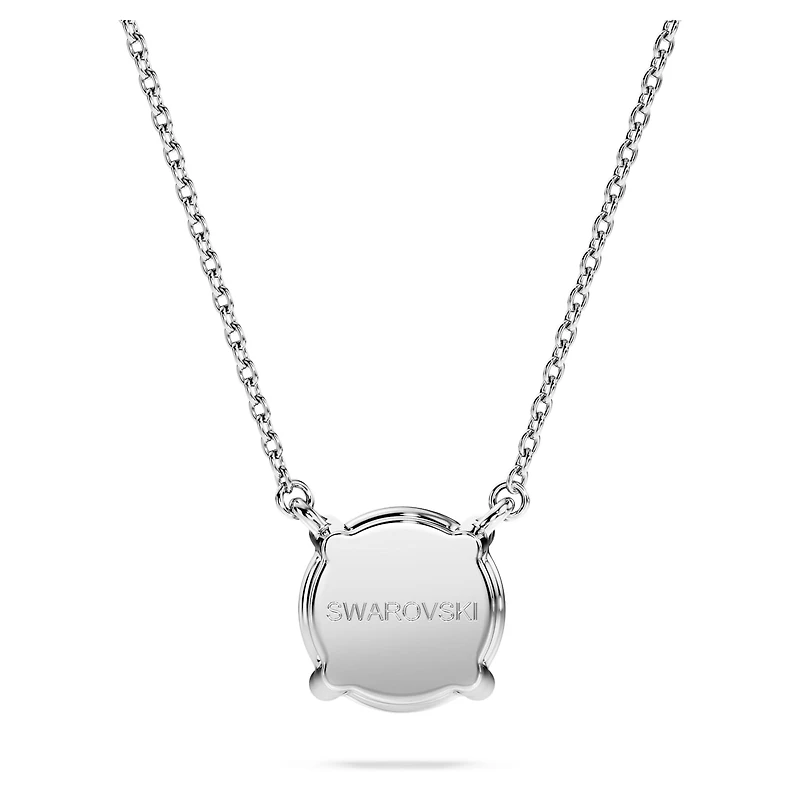Eternity solitaire pendant, Lab-grown diamonds 2 ct tw, Round shape, 14K white gold by SWAROVSKI