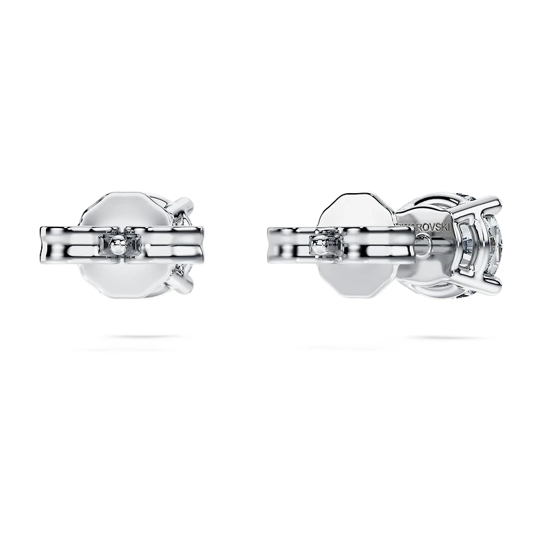 Eternity solitaire stud earrings, Lab-grown diamonds ct tw, Round shape