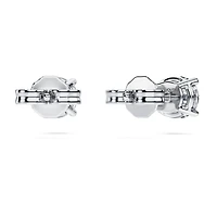 Eternity solitaire stud earrings, Lab-grown diamonds ct tw, Round shape