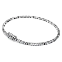 Eternity Tennis bracelet, Lab-grown diamonds ct tw, Round shape