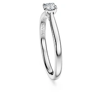 Eternity solitaire ring, Lab-grown diamonds 0.25 ct tw, Round shape, Sterling silver by SWAROVSKI
