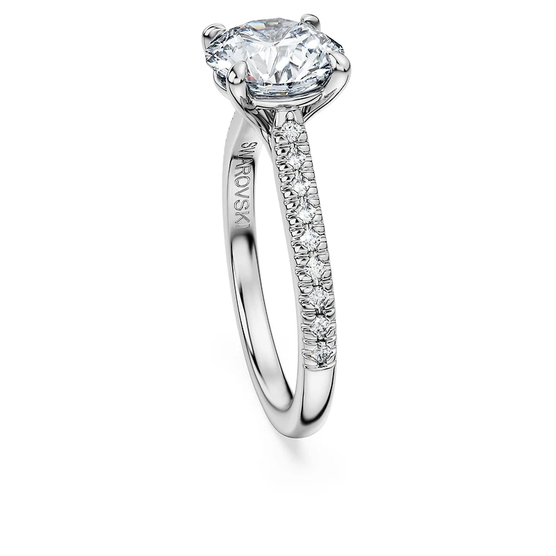 Eternity solitaire ring, Lab-grown diamonds ct tw, Round shape