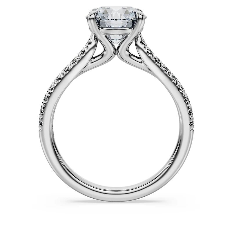 Eternity solitaire ring, Lab-grown diamonds ct tw, Round shape
