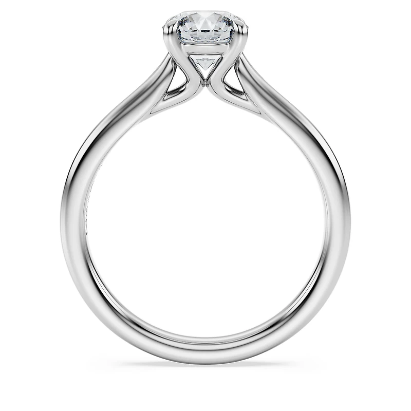 Eternity solitaire ring, Lab-grown diamonds 1 ct tw, Round shape, 14K white gold by SWAROVSKI