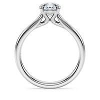 Eternity solitaire ring, Lab-grown diamonds 1 ct tw, Round shape, 14K white gold by SWAROVSKI