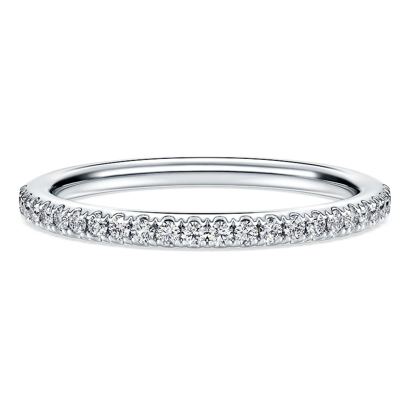 Eternity band ring, Lab-grown diamonds ct tw, Round shape