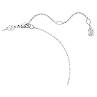 Sublima pendant, Round cut, White, Rhodium plated by SWAROVSKI