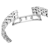 Dextera octagon watch, Swiss Made, Metal bracelet, Silver Tone, Stainless steel by SWAROVSKI