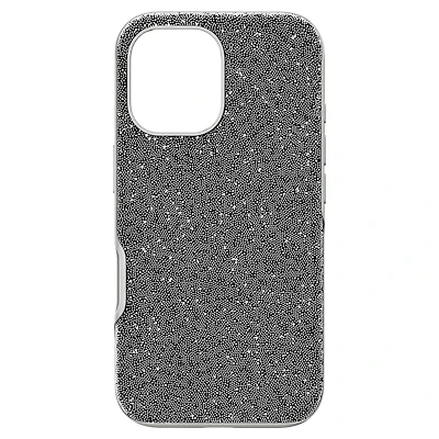 High smartphone case, iPhone® 16, Silver tone
