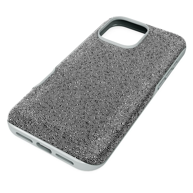 High smartphone case, iPhone® 16 Pro Max, Silver Tone by SWAROVSKI