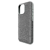 High smartphone case, iPhone® 16 Pro Max, Silver Tone by SWAROVSKI