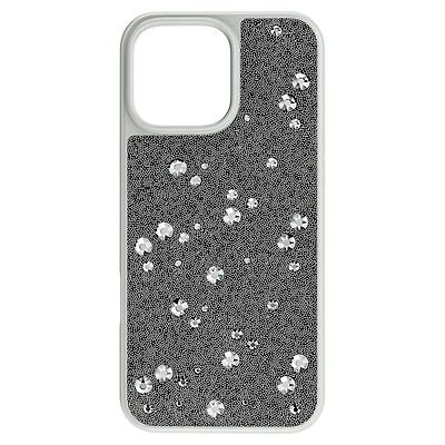 High smartphone case, Scattered design, iPhone® 16 Pro Max, Silver Tone