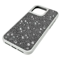 High smartphone case, Scattered design, iPhone® 16 Pro Max, Silver Tone by SWAROVSKI