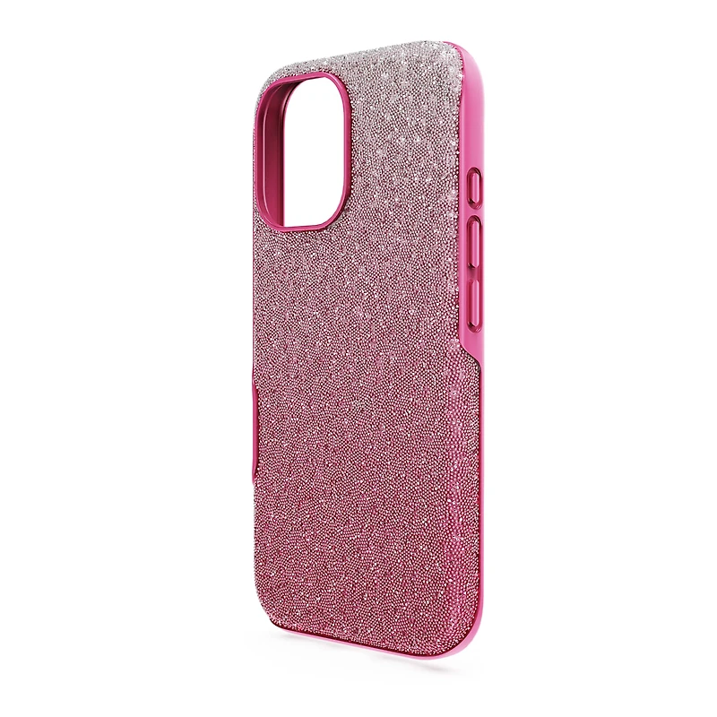 High smartphone case, Colour gradient, iPhone® 16, Pink by SWAROVSKI