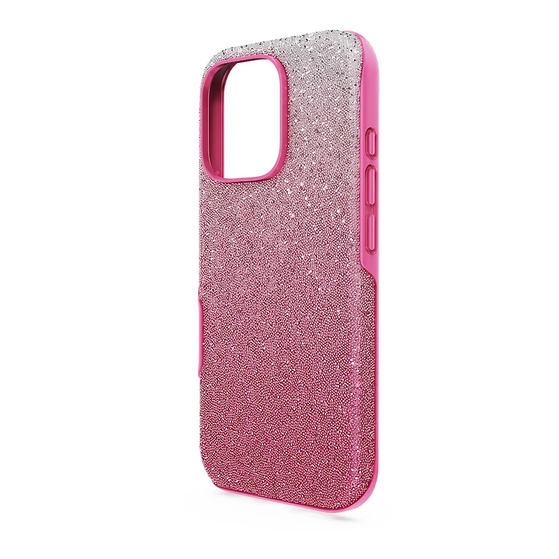 High smartphone case, Colour gradient, iPhone® 16 Pro, Pink by SWAROVSKI
