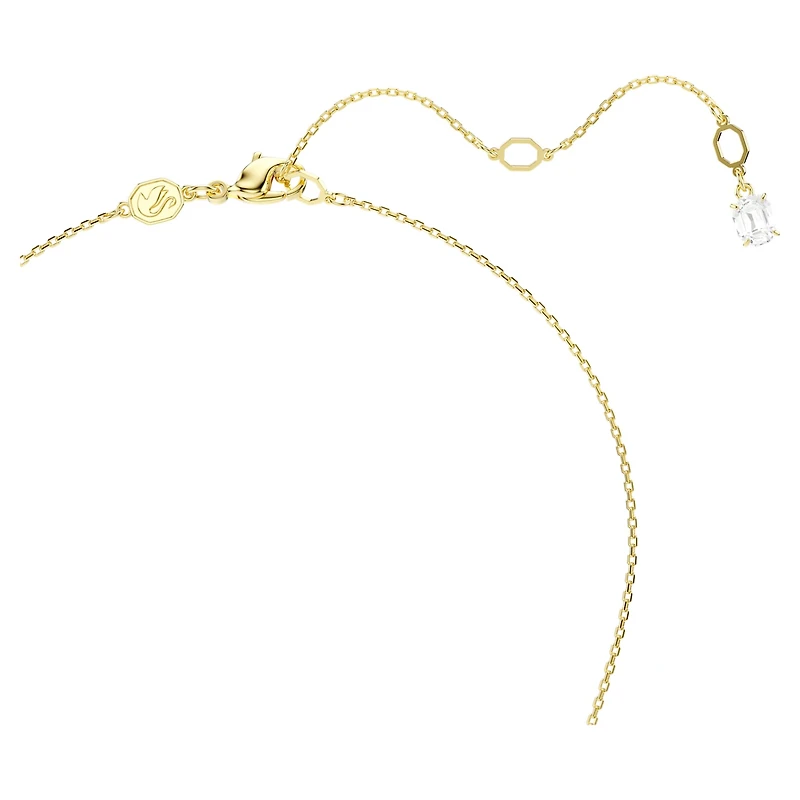 Snake set, Crystal pearl, Mixed cuts, Year of the Snake, White, 18K gold finish