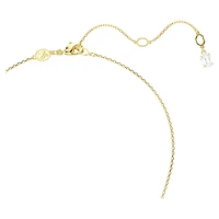 Snake set, Crystal pearl, Mixed cuts, Year of the Snake, White, 18K gold finish