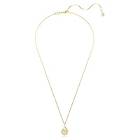 Snake pendant, Crystal pearl, Mixed cuts, Year of the Snake, White, Gold-tone plated by SWAROVSKI
