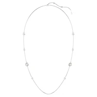 Snake strandage, Crystal pearl, Mixed cuts, Year of the Snake, White, Rhodium plated by SWAROVSKI