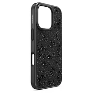 High smartphone case, Scattered design, iPhone® 16 Pro, Black by SWAROVSKI
